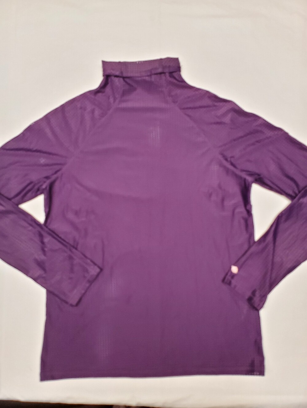Calia by Carrie Underwood Purple Mock Neck Perforated Long Sleeve Athletic Top S